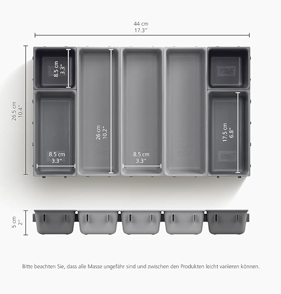 ORGANIZADOR MODULAR DE CAJONES  DE 7 PIEZAS